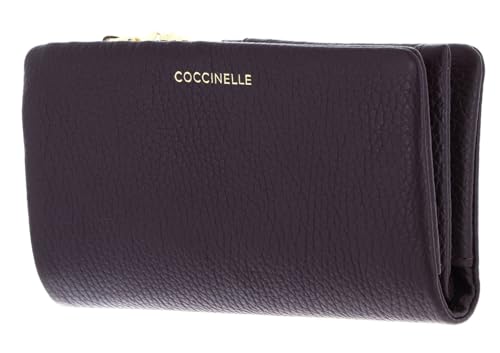 Coccinelle Leder Geldbörse C-Me Softy Wallet Prune dunkelviolett von Coccinelle