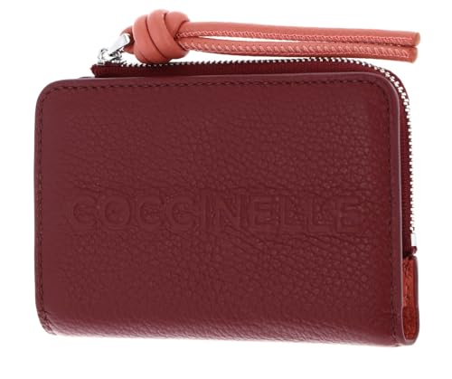 Coccinelle Leder Geldbörse Myrtha Maxi Log Wallet Ribes/Pink Clay Beere von Coccinelle