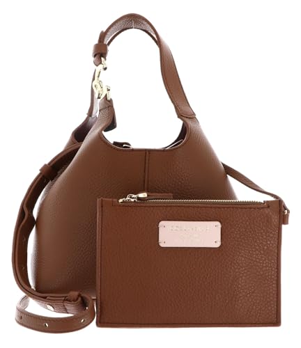 Coccinelle Leder Handtasche Umhängetasche C-Easy Crossbody Bag Cognac 2 braun von Coccinelle
