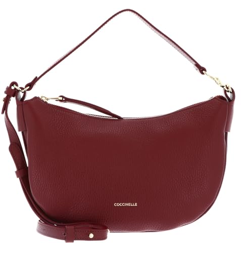 Coccinelle Leder Henkeltasche Umhängetasche C-Easy Handle Bag Ribes beere von Coccinelle