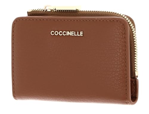 Coccinelle Leder Kartenetui Metallic Soft Credit Card Holder Cognac braun von Coccinelle