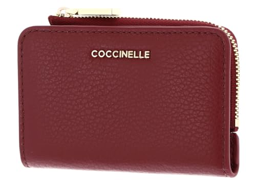 Coccinelle Leder Kartenetui Metallic Soft Credit Card Holder Ribes Beere von Coccinelle