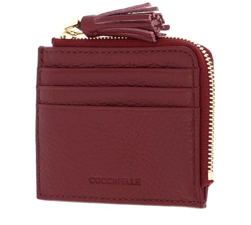 Coccinelle Leder Kartenetui Tassel Credit Card Holder Ribes Beere von Coccinelle