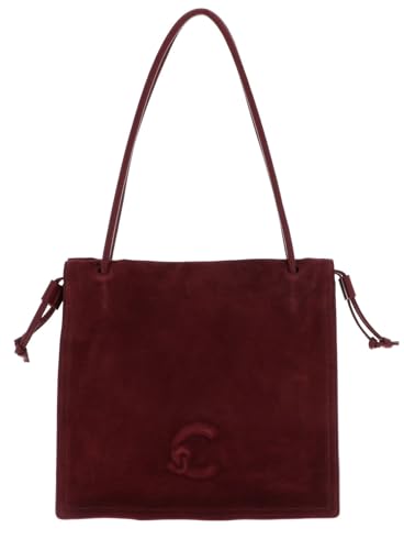 Coccinelle Leder Schultertasche Dulse Suede Handbag Ribes/Ribes beere von Coccinelle