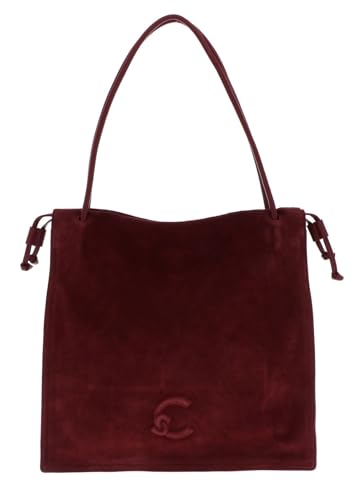 Coccinelle Leder Schultertasche Dulse Suede Shoulderbag Ribes/Ribes beere von Coccinelle