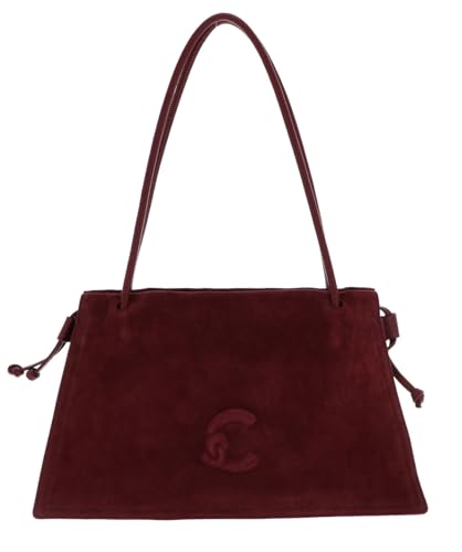 Coccinelle Leder Schultertasche Dulse Suede Shoulderbag Ribes/Ribes beere von Coccinelle