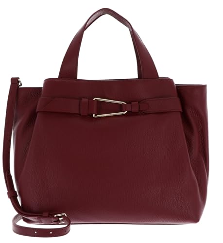 Coccinelle Leder Schultertasche Malory Handbag Grained Leather Ribes beere von Coccinelle