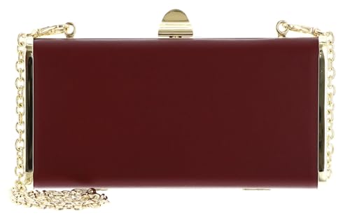 Coccinelle Leder Umhängetasche Abendtasche Liv Handbag Smooth Leather Ribes beere von Coccinelle