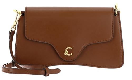 Coccinelle Leder Umhängetasche Clutch C-Me Calf Hi-Tech Crossbody Bag Cognac braun von Coccinelle