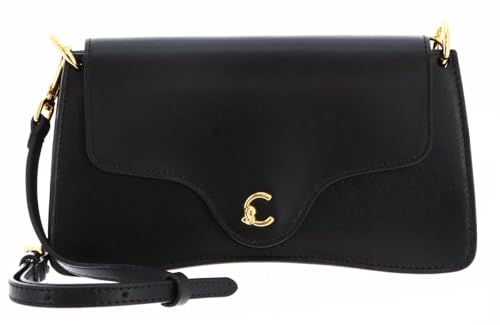 Coccinelle Leder Umhängetasche Clutch C-Me Calf Hi-Tech Crossbody Bag Noir schwarz von Coccinelle