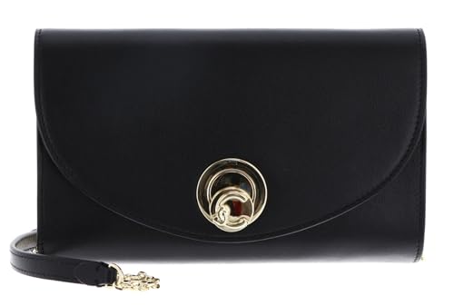 Coccinelle Leder Umhängetasche Nikla Smooth Handbag Smooth Leather Noir schwarz von Coccinelle