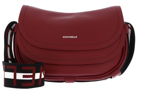 Coccinelle Leder Umhängetasche Raquel Crossbody Bag Ribes/Prune beere von Coccinelle