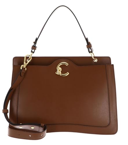 Coccinelle Leder Umhängetasche Schultertasche C-Me Calf Handbag Cognac braun von Coccinelle