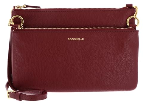 Coccinelle Leder Umhängetasche Yvonne Mini Bag Ribes beere von Coccinelle