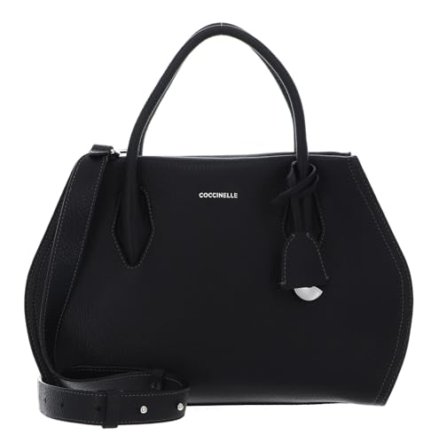 Coccinelle Lord Handbag Grained Leather Noir von Coccinelle