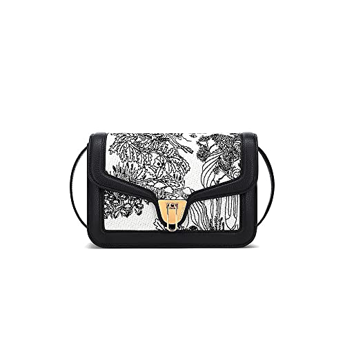 Coccinelle Marvin Twist Forest Jacq Handbag Mult. Ecru/Noir von Coccinelle