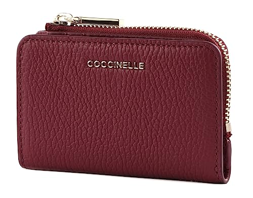 Coccinelle Metallic Soft Credit Card Holder Garnet Red von Coccinelle