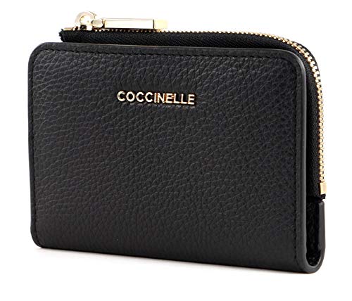 Coccinelle Metallic Soft Credit Card Holder Noir von Coccinelle