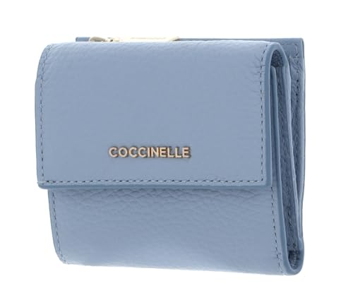 Coccinelle Metallic Soft - Geldbörse 4cc 10 cm mist blue von Coccinelle