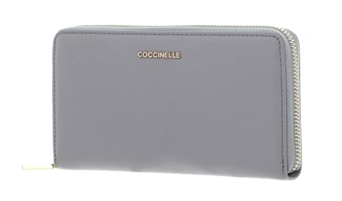 Coccinelle Metallic Soft - Geldbörse 7cc 18 cm Light Grey von Coccinelle