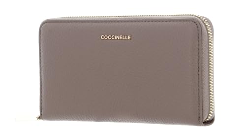 Coccinelle Metallic Soft Wallet Grained Leather Warm Taupe von Coccinelle