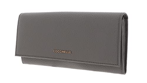 Coccinelle Metallic Soft Geldbörse hellgrau von Coccinelle