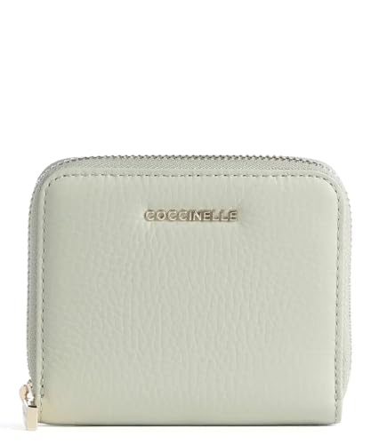 Coccinelle Metallic Soft Leather Zip Around Wallet Celadon Green von Coccinelle