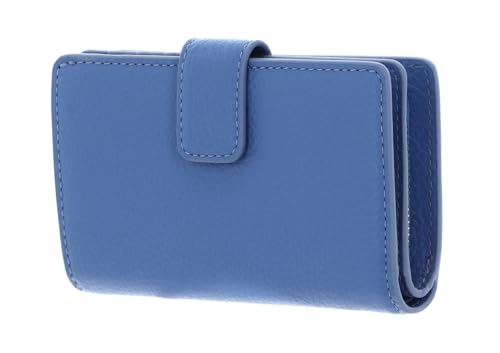 Coccinelle Metallic Soft Mini Wallet Grained Leather Azul von Coccinelle