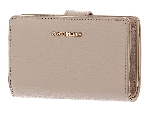 Coccinelle Metallic Soft Mini Wallet Grained Leather Powder Pink von Coccinelle