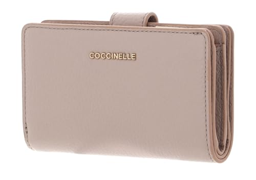 Coccinelle Metallic Soft Mini Wallet Grained Leather Rosette von Coccinelle