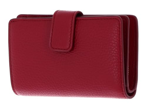 Coccinelle Metallic Soft Mini Wallet Grained Leather Sangria von Coccinelle