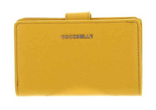 COCCINELLE Metallic Soft Mini Wallet Grained Leather Soleado von Coccinelle