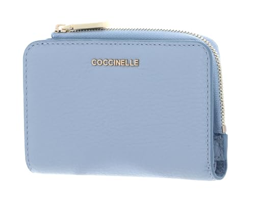 Coccinelle Metallic Soft Wallet Grained Leather Mist Blue von Coccinelle