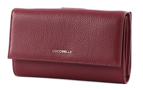 Coccinelle Metallic Soft Wallet Garnet Red von Coccinelle