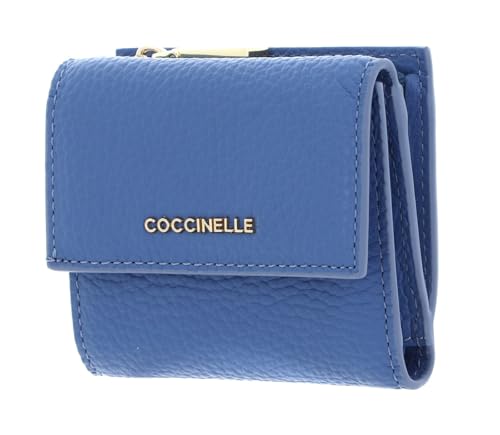 Coccinelle Metallic Soft Wallet Grained Leather Azul von Coccinelle