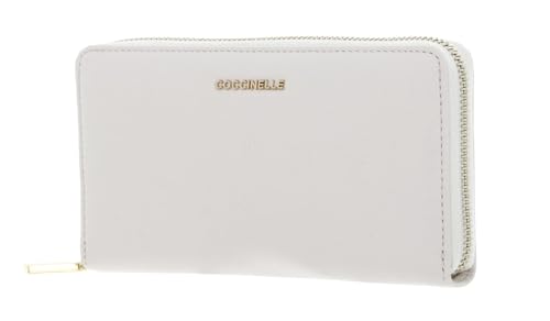 Coccinelle Metallic Soft Wallet Grained Leather Blanco von Coccinelle