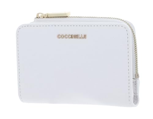 Coccinelle Metallic Soft Wallet Grained Leather Brillant White von Coccinelle