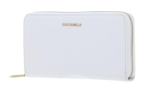 Coccinelle Metallic Soft Wallet Grained Leather Brillant White von Coccinelle