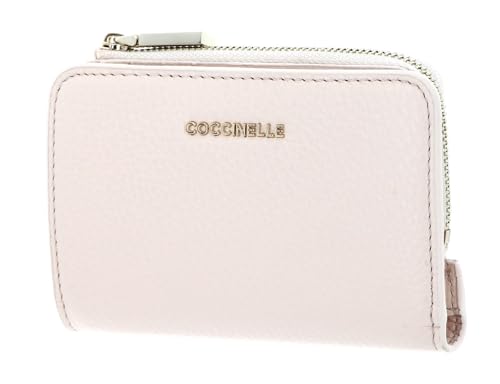 Coccinelle Metallic Soft Wallet Grained Leather Creamy Pink von Coccinelle