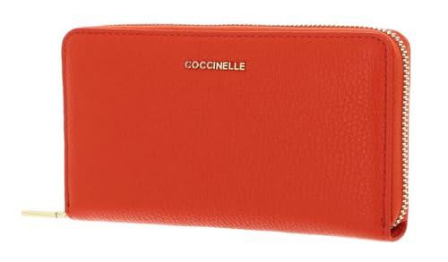 Coccinelle Metallic Soft Wallet Grained Leather Gazpacho von Coccinelle