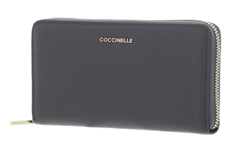 Coccinelle Metallic Soft Wallet Grained Leather Grafite von Coccinelle