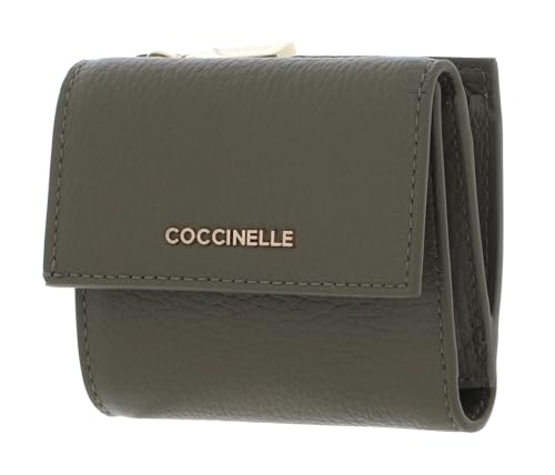 Coccinelle Metallic Soft Wallet Grained Leather Laurel Green von COCCINELLE