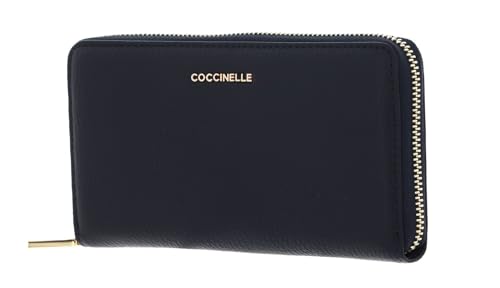 Coccinelle Metallic Soft Wallet Grained Leather Midnight Blue von Coccinelle