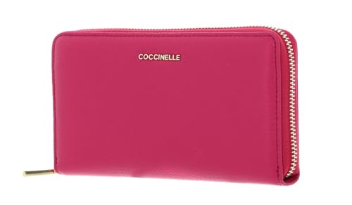 Coccinelle Metallic Soft Wallet Grained Leather New Fucsia von Coccinelle
