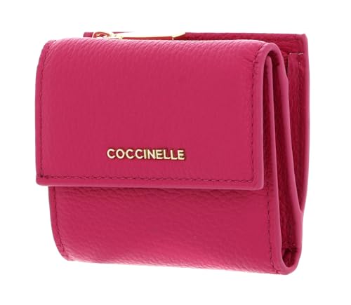 Coccinelle Metallic Soft Wallet Grained Leather New Fucsia von Coccinelle