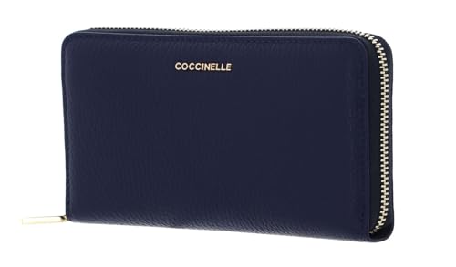 Coccinelle Metallic Soft Wallet Grained Leather Royal Blue von Coccinelle