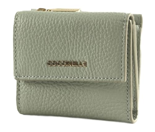 Coccinelle Metallic Soft Wallet Grained Leather Snow von Coccinelle