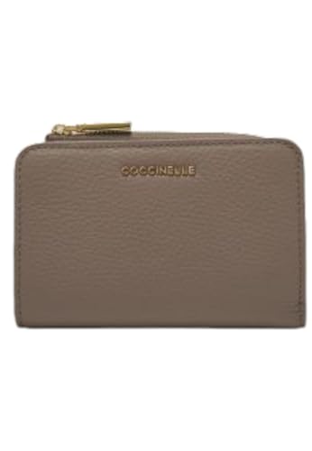 Coccinelle Metallic Soft Wallet Grained Leather Warm Taupe von Coccinelle