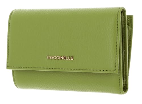 Coccinelle Metallic Soft Wallet Grainy Leather Guacamole von Coccinelle