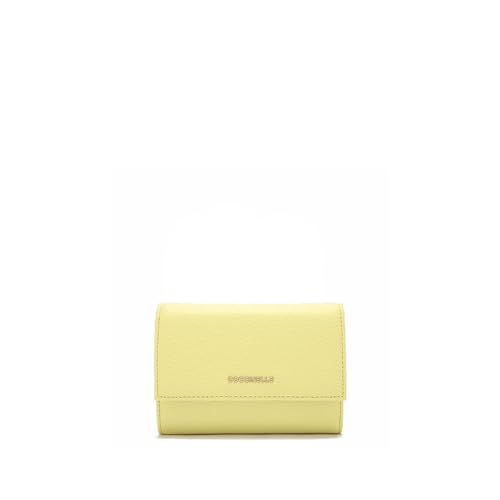 Coccinelle Metallic Soft Wallet Grainy Leather Lime Wash von Coccinelle